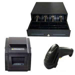 Pack TPV (Impresora de tickets ITP-71 II, cajón portamonedas, lector código de barras MS-3)