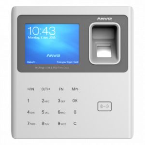 CONTROL DE PRESENCIA Y HORARIO HUELLA DACTILAR ANVIZ W1