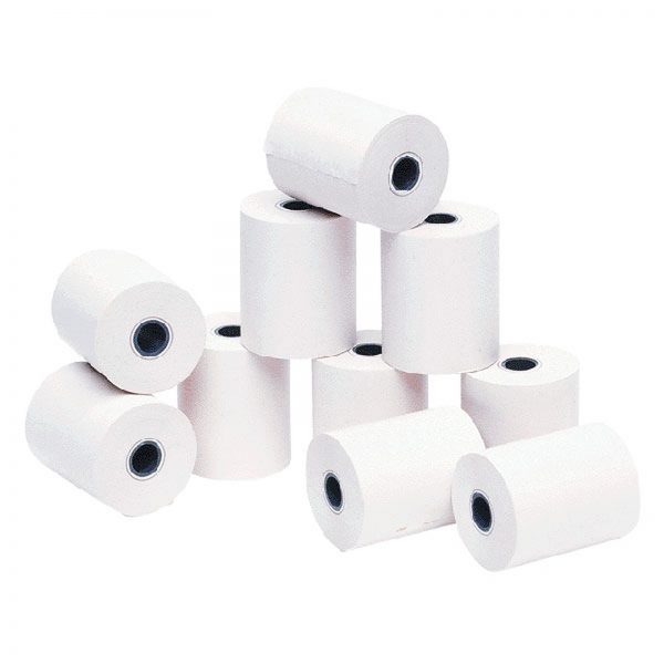 10 Rollos de papel térmico de 57 x 45 mm.